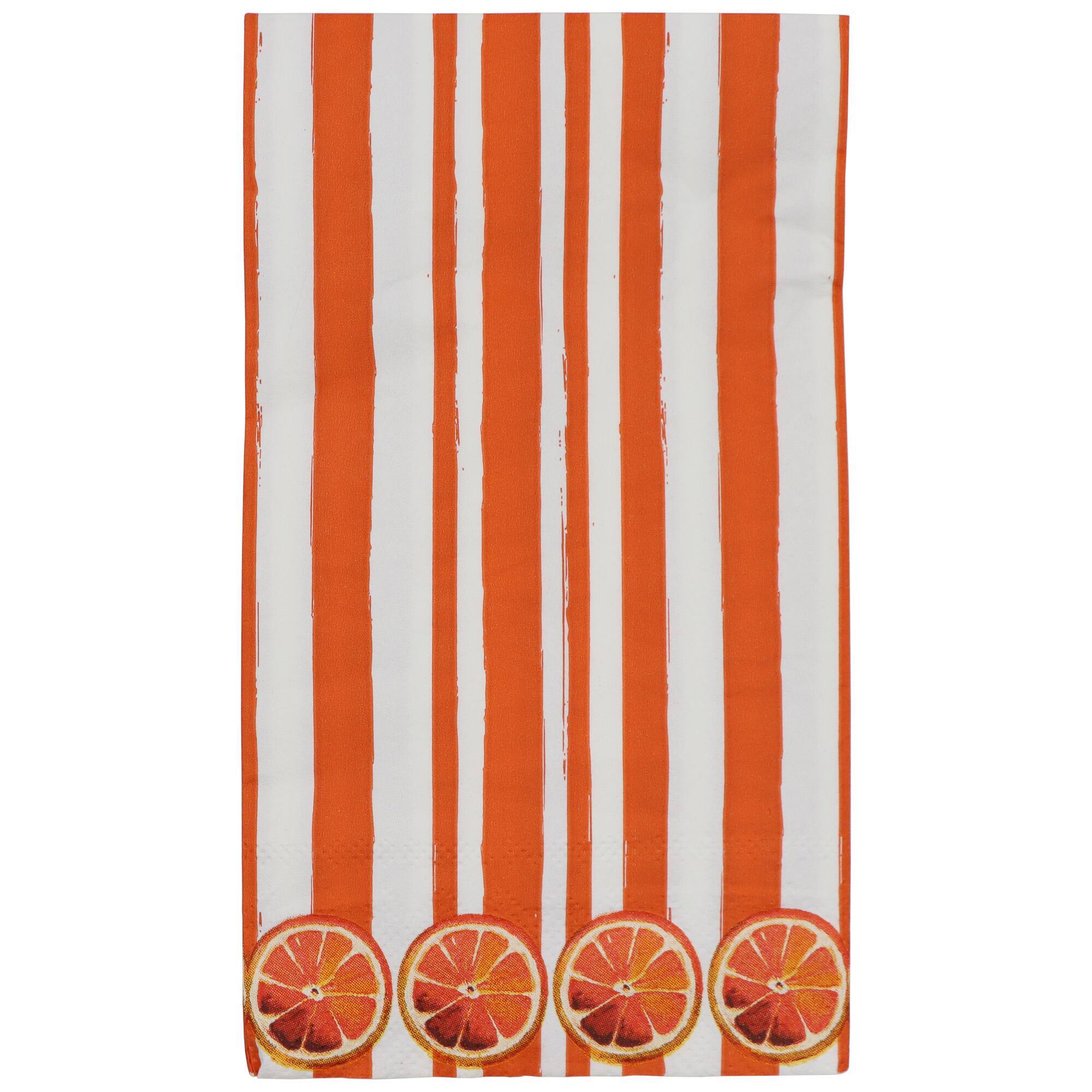 Citrus Kitchen Orange Stripes Paper Guest Napkins, 20ct. by Celebrate It™